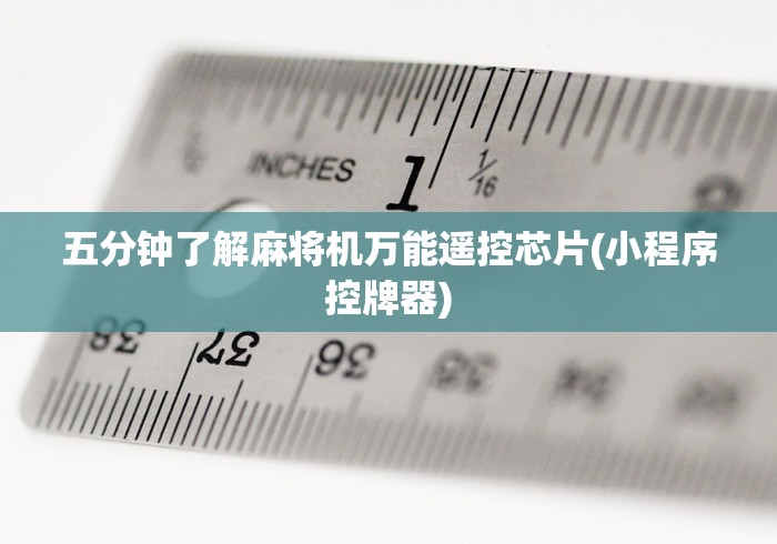 辅助神器“程序麻将机遥控器如何使用”有挂详细遥控教程