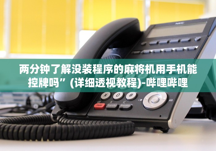 两分钟了解没装程序的麻将机用手机能控牌吗”(详细透视教程)-哔哩哔哩 两分钟了解没装程序的麻将机用手机能控牌吗”(详细透视教程)-哔哩哔哩