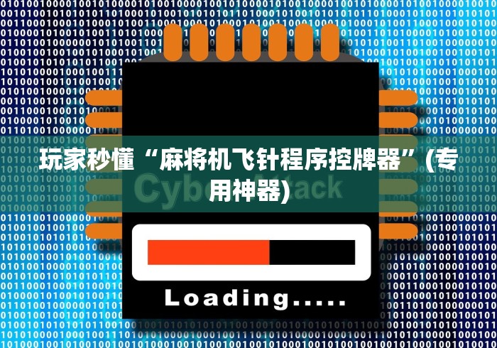 玩家秒懂“麻将机飞针程序控牌器”(专用神器)