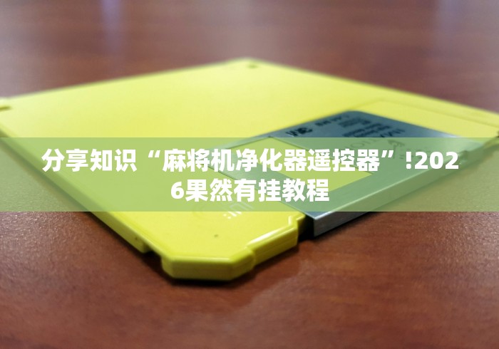 分享知识“麻将机净化器遥控器”!2026果然有挂教程