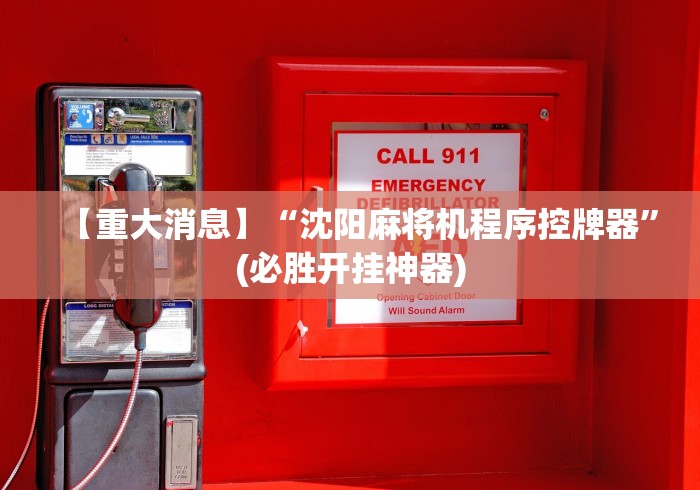 【重大消息】“沈阳麻将机程序控牌器”(必胜开挂神器) 【重大消息】“沈阳麻将机程序控牌器”(必胜开挂神器)