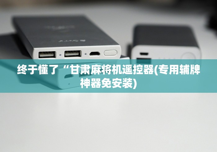 终于懂了“甘肃麻将机遥控器(专用辅牌神器免安装)