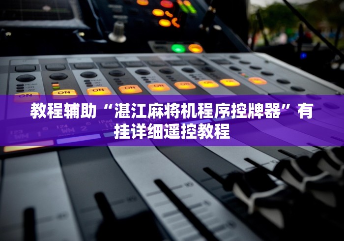 教程辅助“湛江麻将机程序控牌器”有挂详细遥控教程