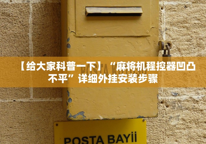 【给大家科普一下】“麻将机程控器凹凸不平”详细外挂安装步骤