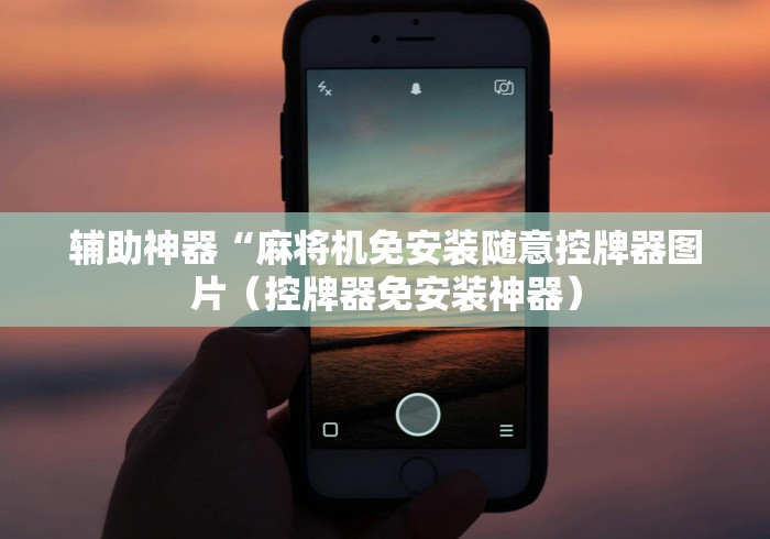 辅助神器“麻将机免安装随意控牌器图片（控牌器免安装神器）