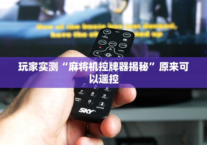 玩家实测“麻将机控牌器揭秘”原来可以遥控 玩家实测“麻将机控牌器揭秘”原来可以遥控