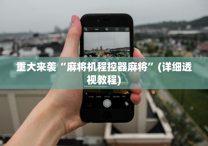 重大来袭“麻将机程控器麻将”(详细透视教程)