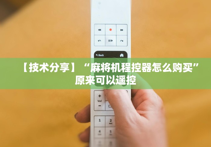 【技术分享】“麻将机程控器怎么购买”原来可以遥控