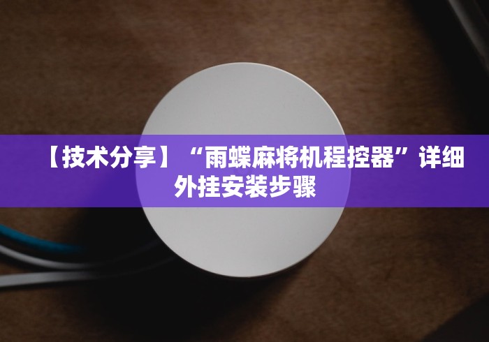 【技术分享】“雨蝶麻将机程控器”详细外挂安装步骤 【技术分享】“雨蝶麻将机程控器”详细外挂安装步骤