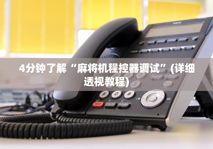 4分钟了解“麻将机程控器调试”(详细透视教程)