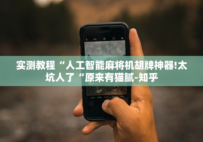 实测教程“人工智能麻将机胡牌神器!太坑人了“原来有猫腻-知乎