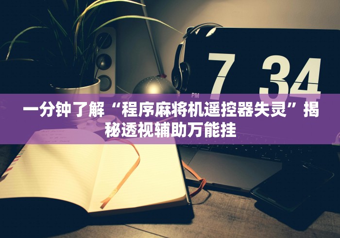 一分钟了解“程序麻将机遥控器失灵”揭秘透视辅助万能挂