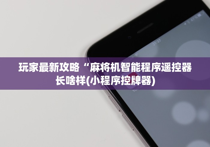 玩家最新攻略“麻将机智能程序遥控器长啥样(小程序控牌器)