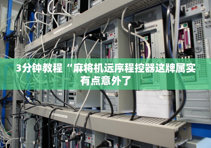 3分钟教程“麻将机远序程控器这牌属实有点意外了