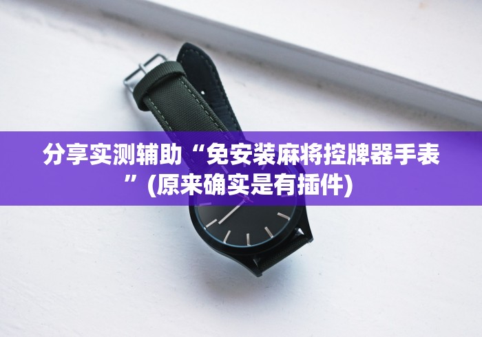 分享实测辅助“免安装麻将控牌器手表”(原来确实是有插件) 分享实测辅助“免安装麻将控牌器手表”(原来确实是有插件)