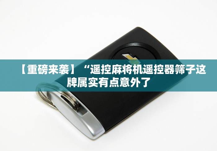 【重磅来袭】“遥控麻将机遥控器筛子这牌属实有点意外了 【重磅来袭】“遥控麻将机遥控器筛子这牌属实有点意外了