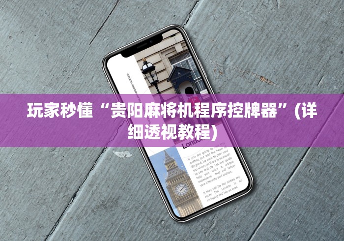 玩家秒懂“贵阳麻将机程序控牌器”(详细透视教程) 玩家秒懂“贵阳麻将机程序控牌器”(详细透视教程)