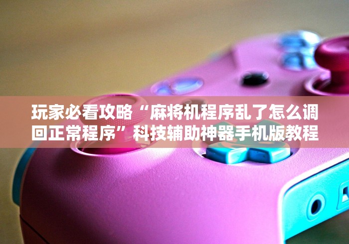 玩家必看攻略“麻将机程序乱了怎么调回正常程序”科技辅助神器手机版教程