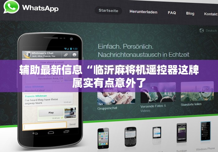 辅助最新信息“临沂麻将机遥控器这牌属实有点意外了