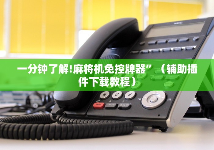 一分钟了解!麻将机免控牌器”（辅助插件下载教程）