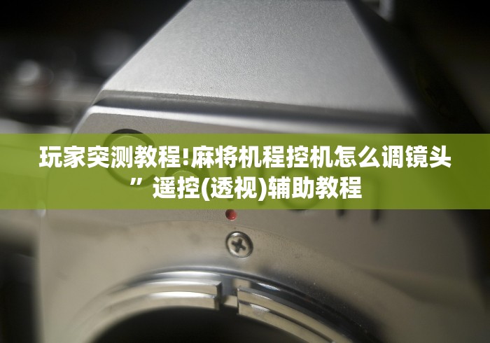 玩家突测教程!麻将机程控机怎么调镜头”遥控(透视)辅助教程