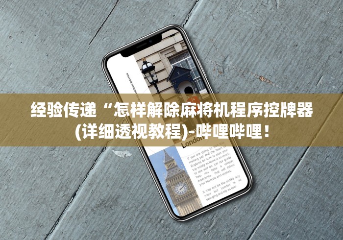 经验传递“怎样解除麻将机程序控牌器(详细透视教程)-哔哩哔哩！