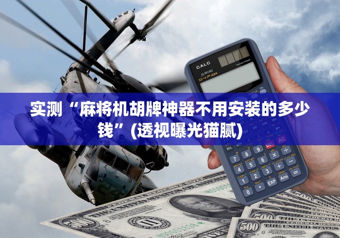 实测“麻将机胡牌神器不用安装的多少钱”(透视曝光猫腻)