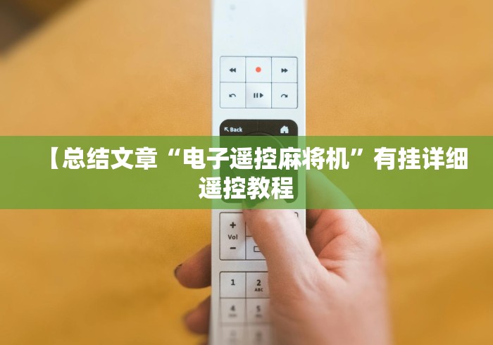 【总结文章“电子遥控麻将机”有挂详细遥控教程