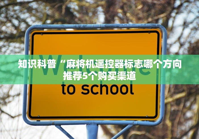 知识科普“麻将机遥控器标志哪个方向推荐5个购买渠道