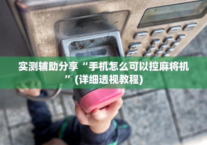 玩家突测教程!真的麻将机免安装控牌器”详细外挂安装步骤