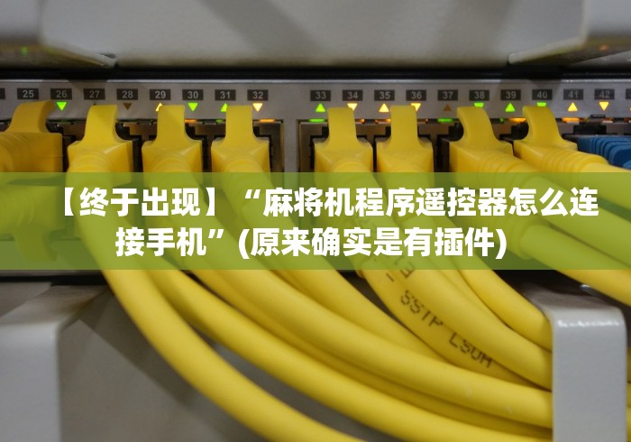 【终于出现】“麻将机程序遥控器怎么连接手机”(原来确实是有插件) 【终于出现】“麻将机程序遥控器怎么连接手机”(原来确实是有插件)