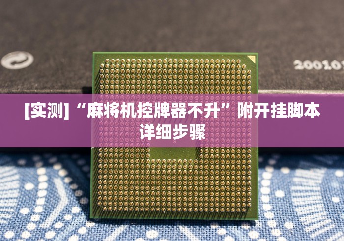 [实测]“麻将机控牌器不升”附开挂脚本详细步骤