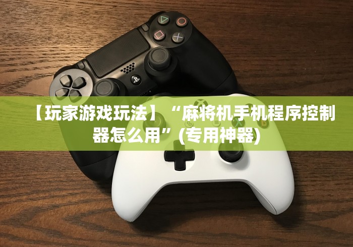 【玩家游戏玩法】“麻将机手机程序控制器怎么用”(专用神器)
