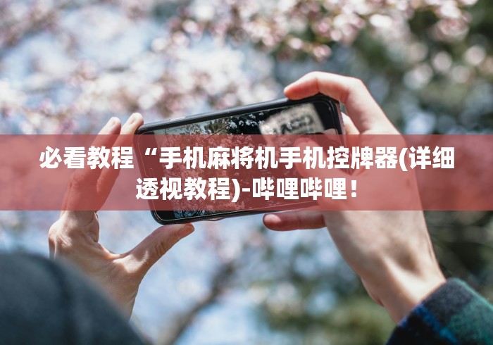 必看教程“手机麻将机手机控牌器(详细透视教程)-哔哩哔哩！